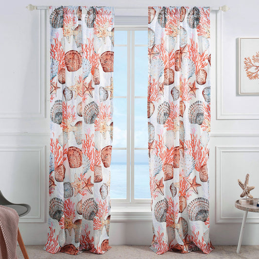 Sea Treasures Lined Drapes