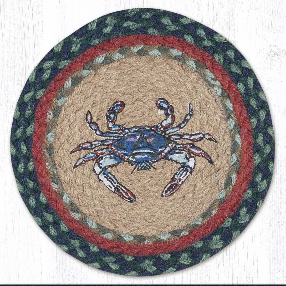 Blue Crab Round Trivets - Set of 3