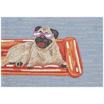 Floating Pug Floor Mat - 2 x 3 - OUT OF STOCK UNTIL 08/28/2026