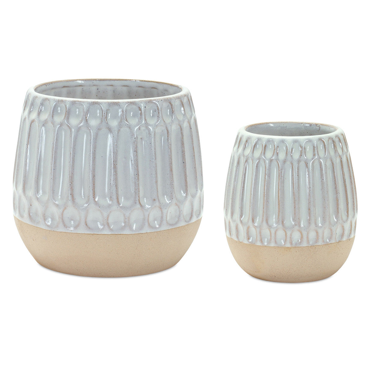 Sandy Seawater Vases - Set of 2