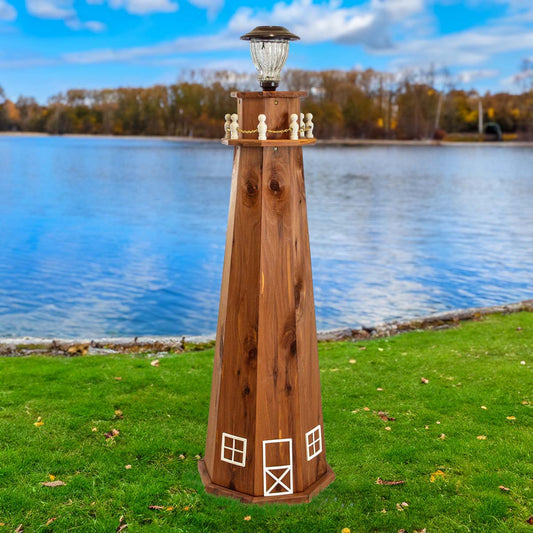 Seaside Beacon Solar Lighthouse - Large