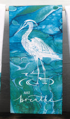 Sea Life Dual Purpose Terry Towel - Just Breathe - SALE