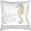 Seahorse Depths Outdoor Pillow