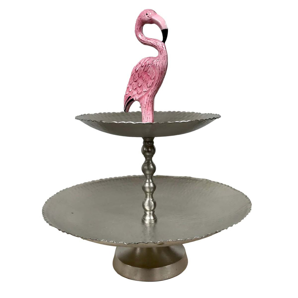 Flamingo Luau Tiered Serving Stand