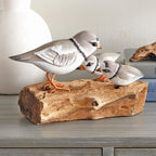 Seashore Bird Family Driftwood Sculpture