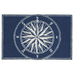 Frontporch Compass Navy Rug - 3 x 4 - OUT OF STOCK UNTIL 09/01/2026