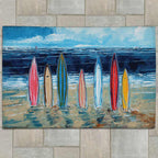 Surfboard Row Outdoor Doormat