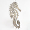 Silver Seahorse Double Towel Hook