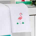 Flamingo Bay Fingertip Towels - Set of 2