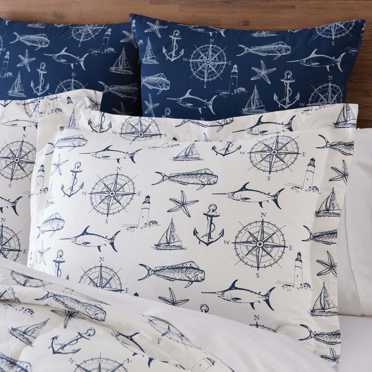 Nautical Navigator Standard Sham