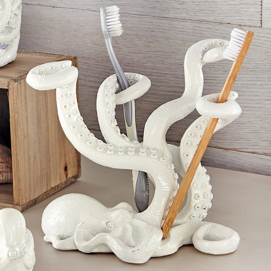 White Octopus Toothbrush