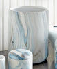 Azure Waves Waste Basket