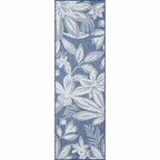 Fiji Flowers Blue Rug - 3 x 10