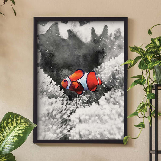 Coral Clown Wall Art
