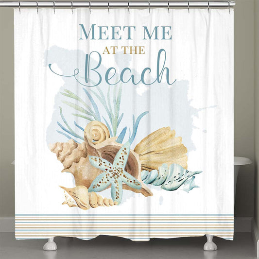 Beachside Gathering Shower Curtain