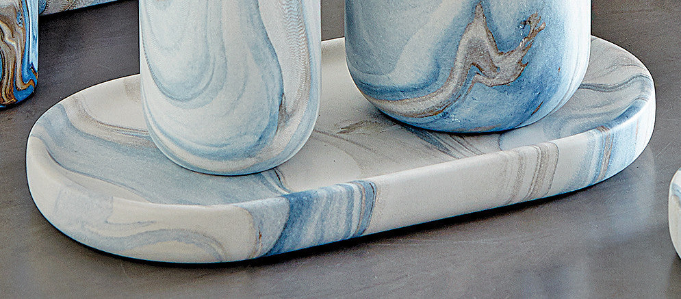 Azure Waves Tray
