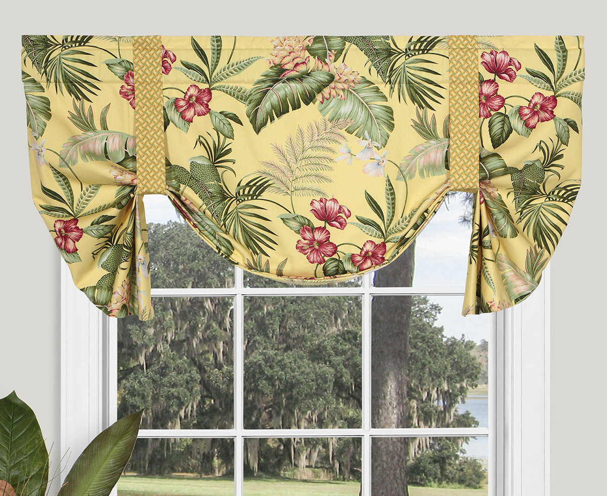 Sunny Island Tie Up Valance