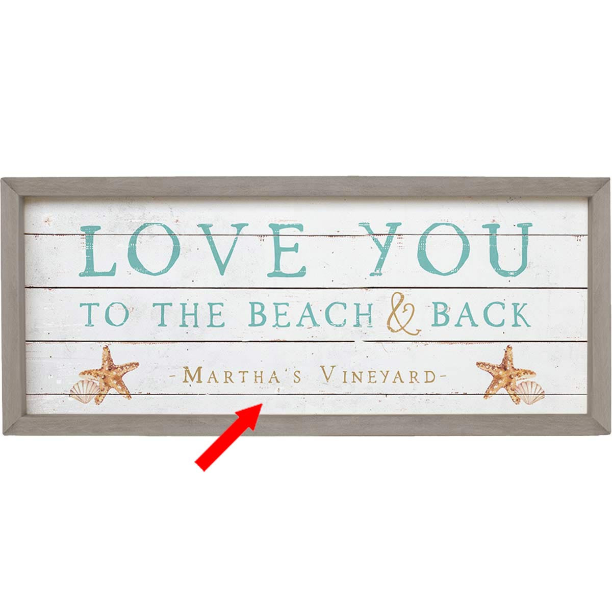 To the Beach & Back Personalized Wall Art