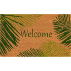 Green Palm Welcome Coir Mat - 2 x 3