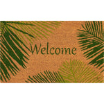 Green Palm Welcome Coir Mat - 2 x 3