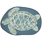 Blue Turtle Shaped Indoor/Outdoor Mat