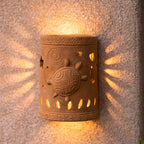 Heritage Clay Natural Light Cover with Turtle