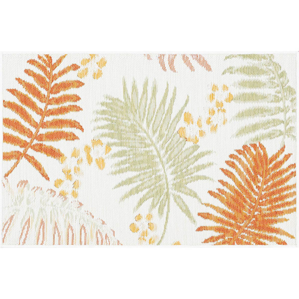 Palm Island Sunset Orange Indoor/Outdoor Rug - 2 x 3