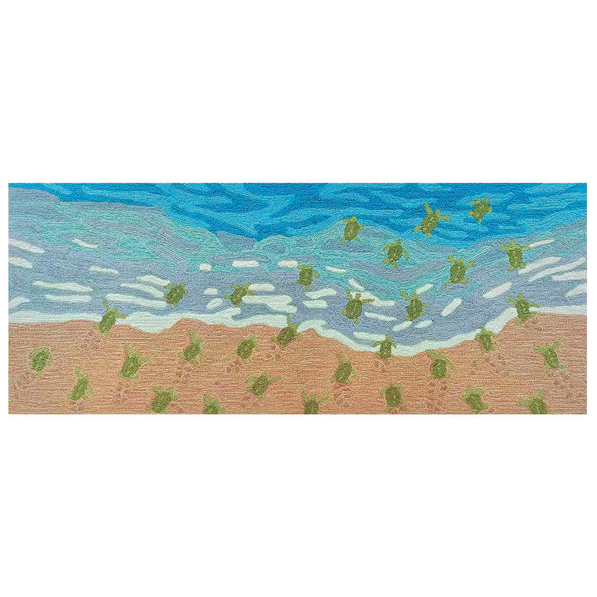 Turtle Escape Indoor/Outdoor Rug - 2 x 5