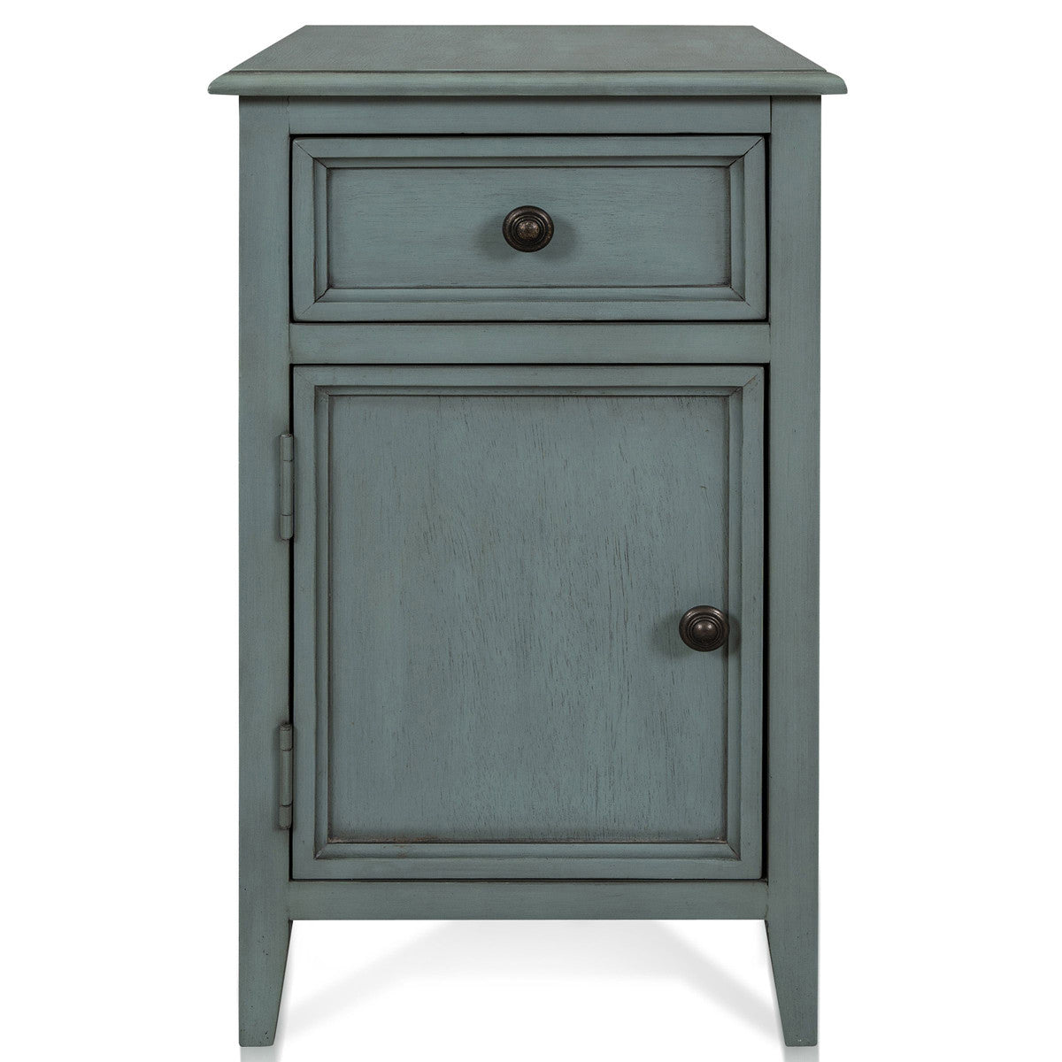 Bangor Seafoam Side Table with Cabinet