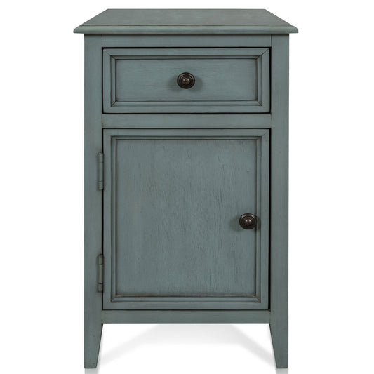 Bangor Seafoam Side Table with Cabinet