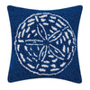 Sandy Sand Dollar Hooked Pillow