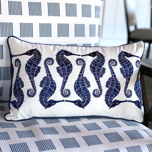 Seahorse Gathering Pillow