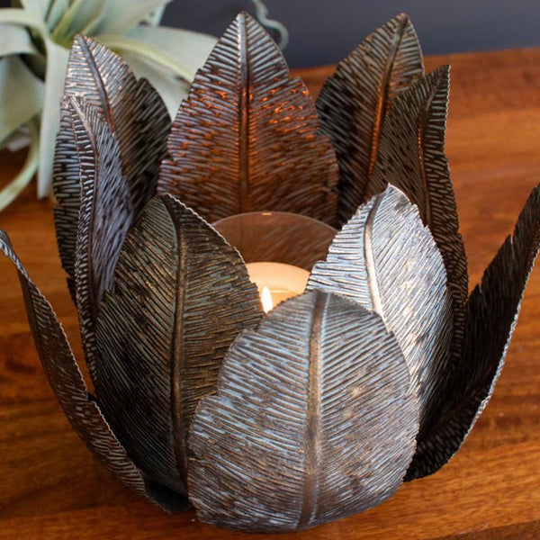 Tropical Palms Candleholder