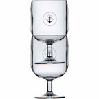 Anchor Cobalt Ecozen Stackable Wine Glasses - Set of 6