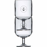 Anchor Cobalt Ecozen Stackable Wine Glasses - Set of 6