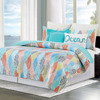 Coastal Colors Quilt Bed Set - Full/Queen