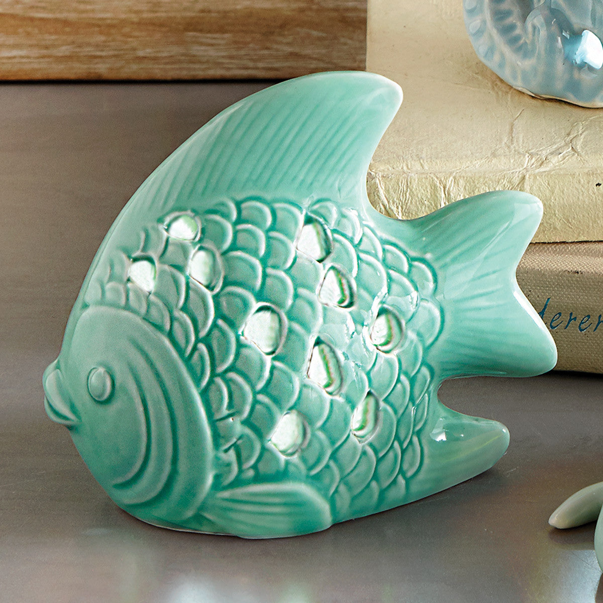 Fish Ceramic LED Light Decor - OUT OF STOCK UNTIL 07/01/2026