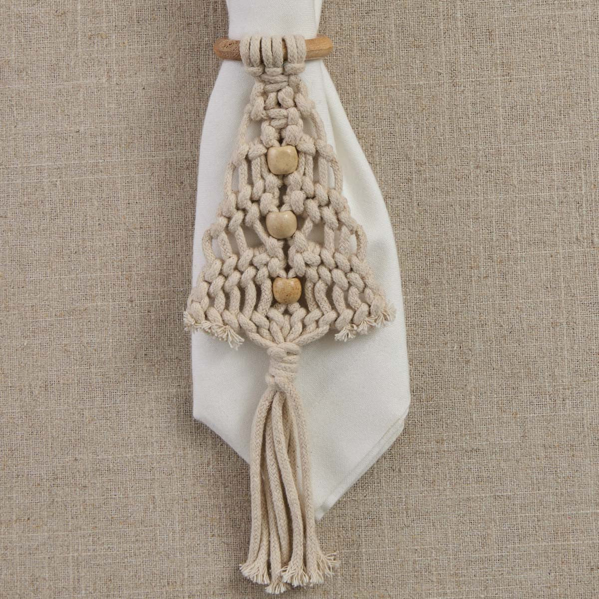 Tide Knot Napkin Rings - Set of 4