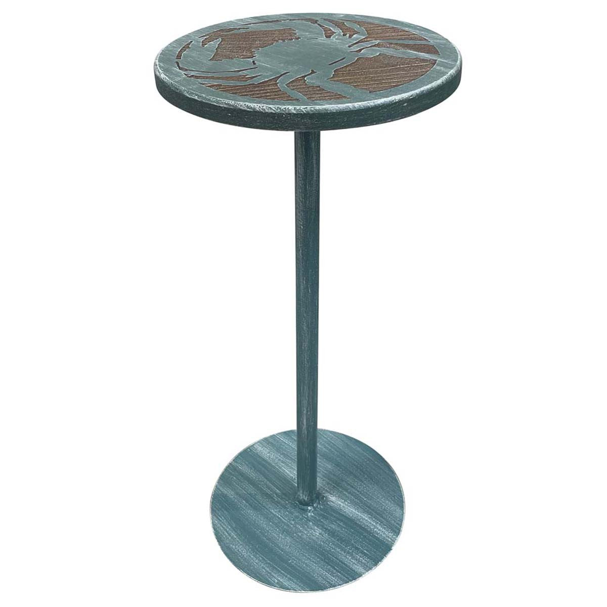 Blue Crab Round Drink Table