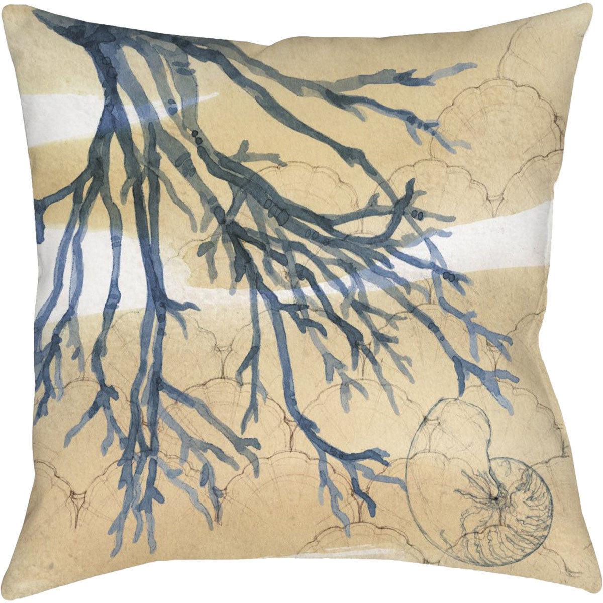 Pacific Coral Outdoor Pillow