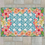 Tropical Florals Outdoor Rug - 5 x 7