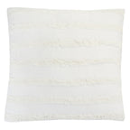 White Bliss Fringed Pillow