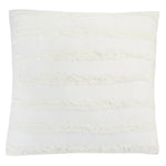 White Bliss Fringed Pillow