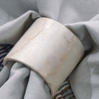 Pearlized Seashell Napkin Rings - Set of 4