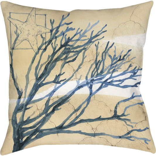 Coral & Starfish Pillow