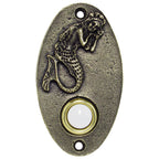 Sleepy Mermaid Oval Doorbell