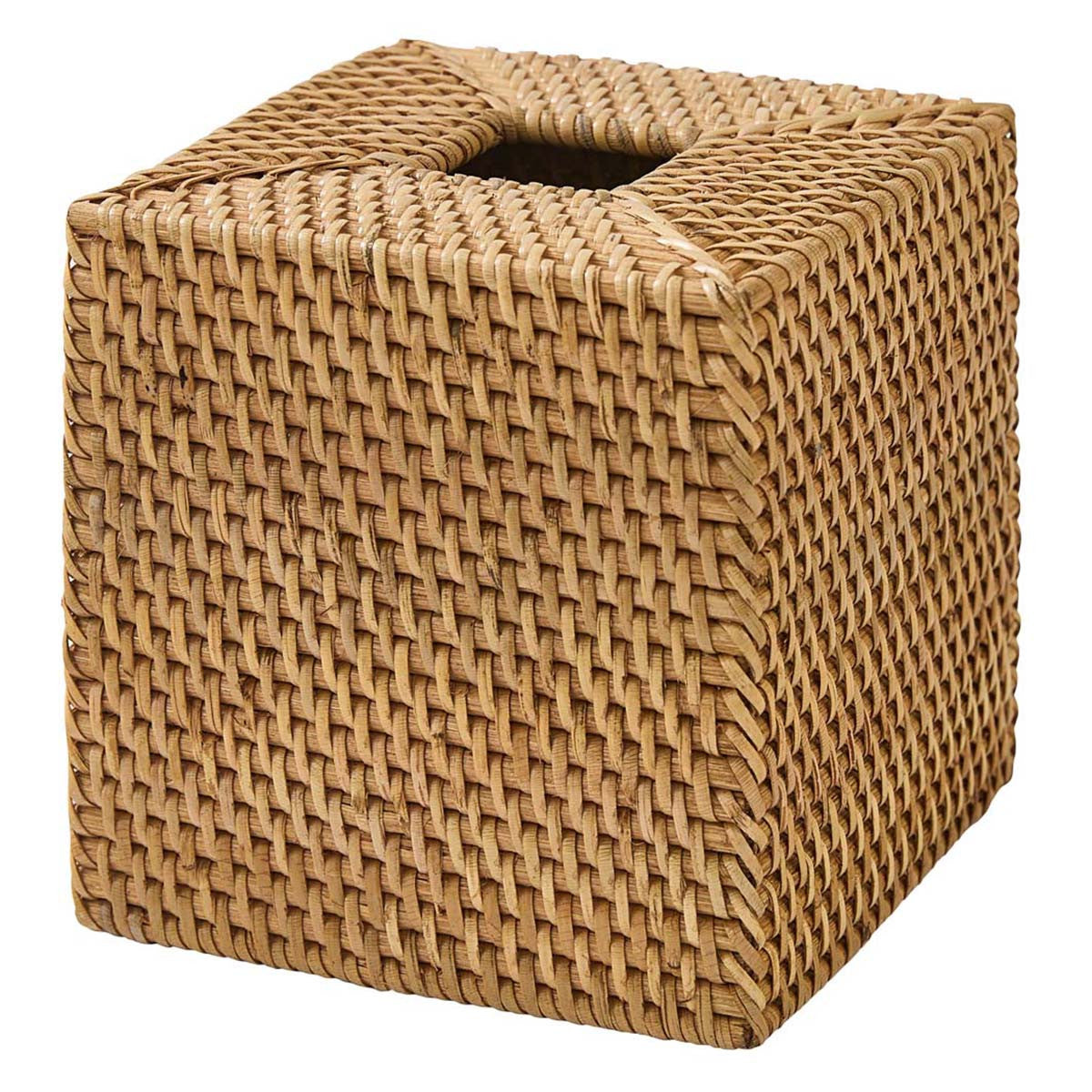 Handwoven Rattan Tissue Box