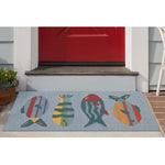 Which Way Fish Indoor/Outdoor Rug - 3 x 4 - OUT OF STOCK UNTIL 08/28/2026