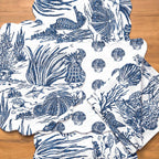 Indigo Coral Napkins - Set of 6