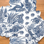 Indigo Coral Napkins - Set of 6